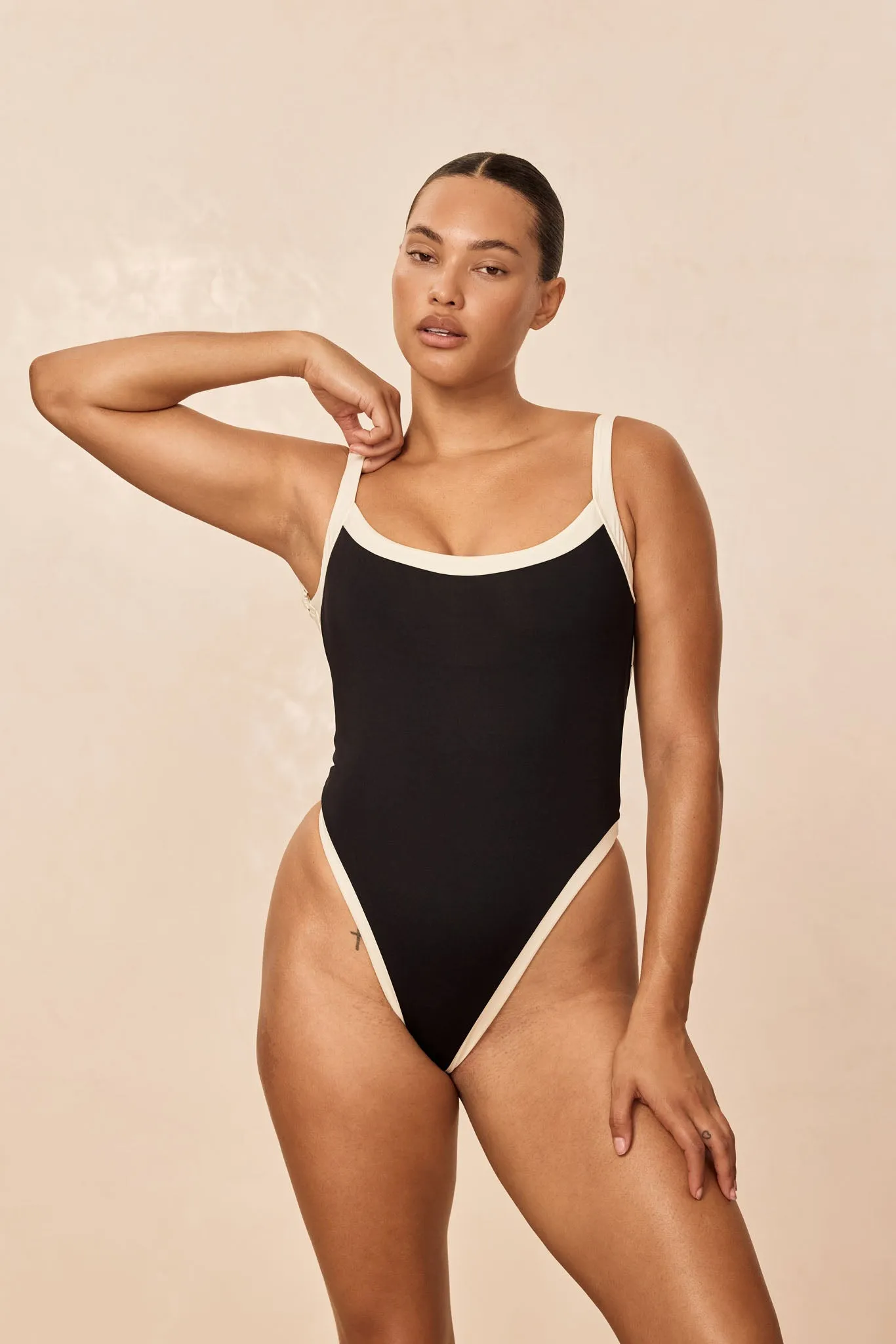 Barcelona One Piece - Black/Ivory sold by Monday Swimwear product image thumbnail 5