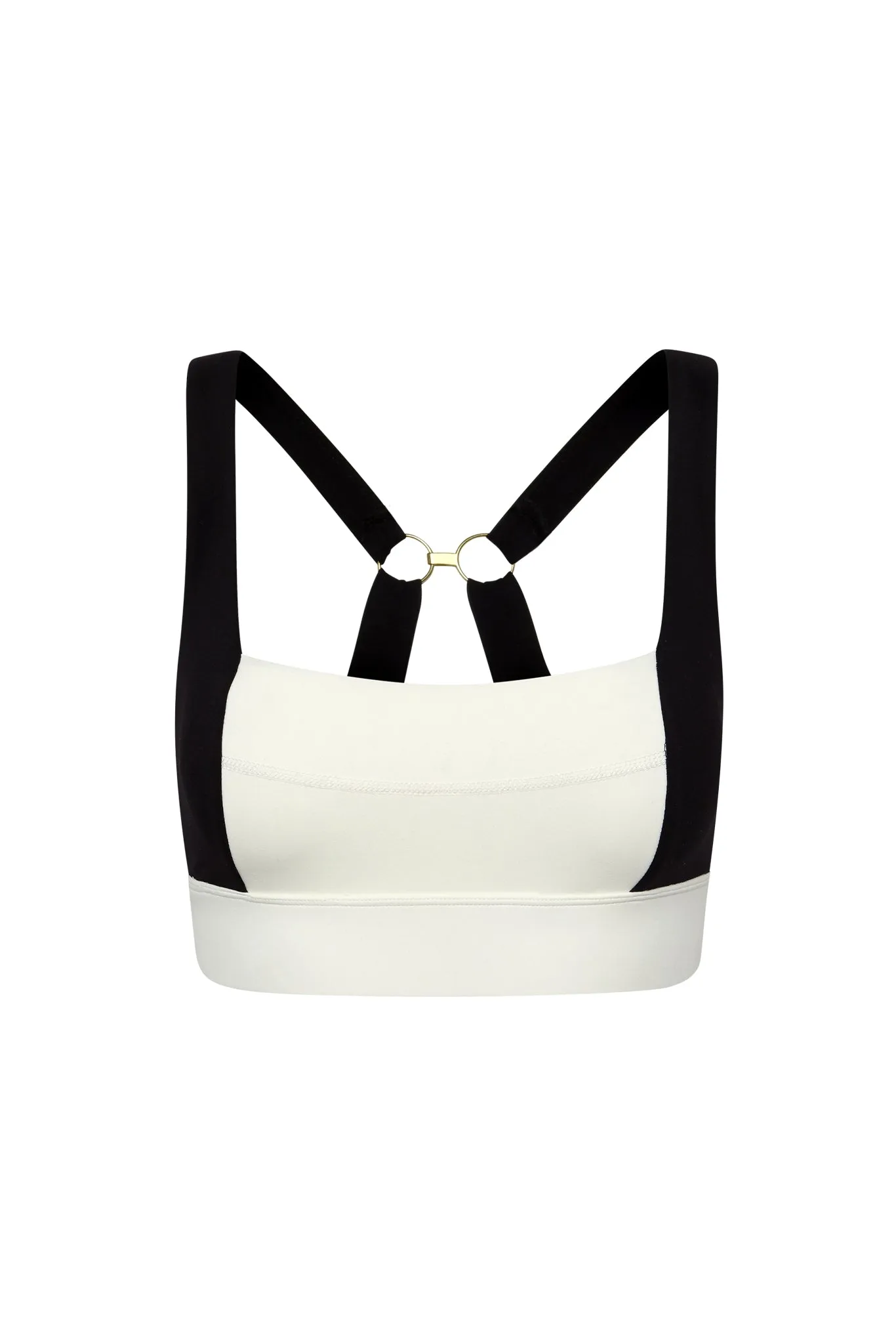 Arches “The Tash Bra” - Ivory/Black sold by Monday Swimwear