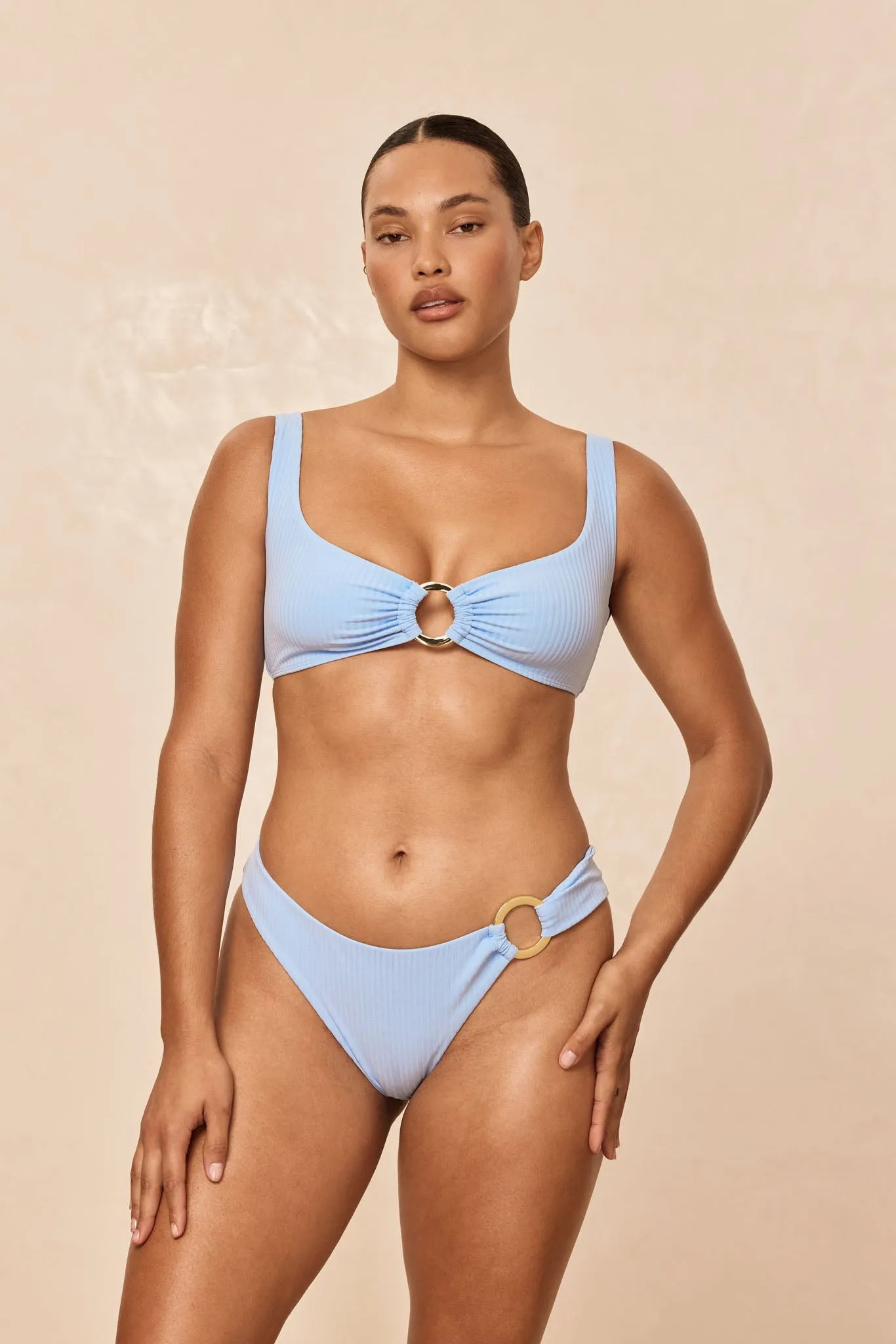 Barbuda Top - Sky Rib sold by Monday Swimwear product image thumbnail 3