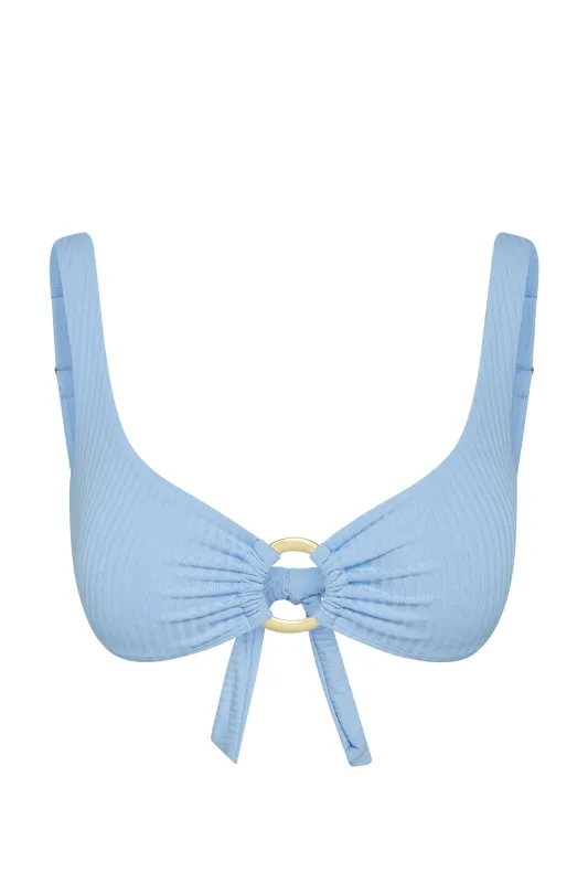 Barbuda Top - Sky Rib made by Monday Swimwear