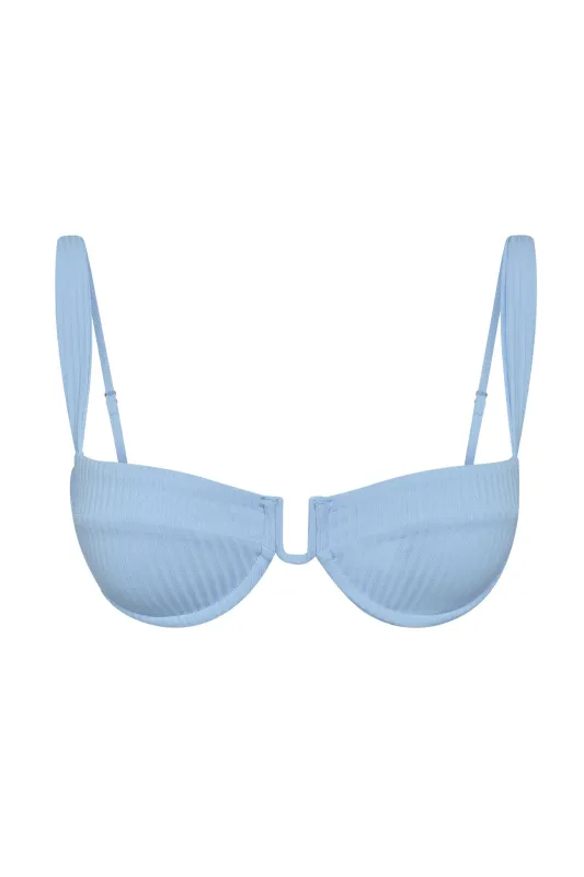 Cala Roja Top - Sky Rib sold by Monday Swimwear