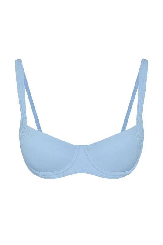 Sorrento Top - Sky Rib made by Monday Swimwear