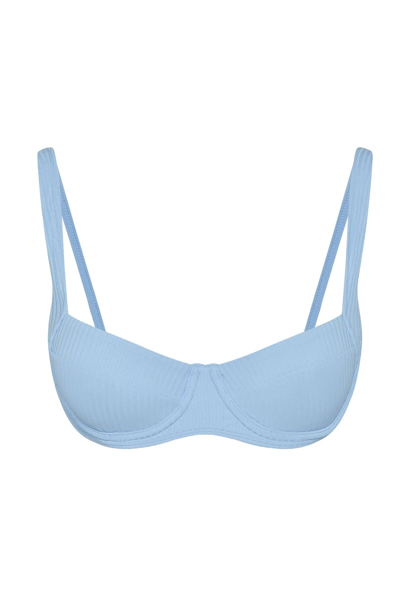 Sorrento Top - Sky Rib sold by Monday Swimwear