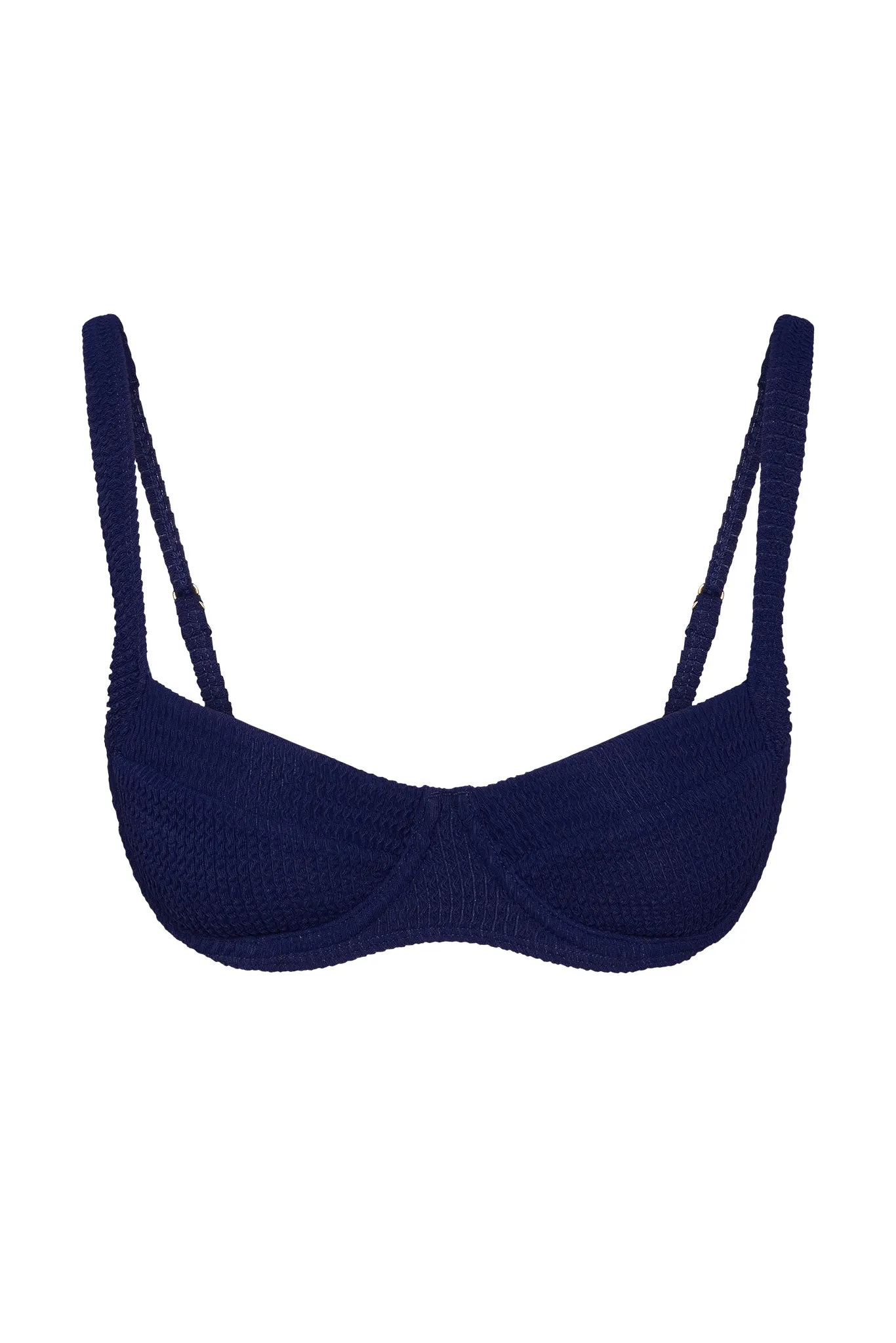 Sorrento Top - Midnight Crinkle sold by Monday Swimwear