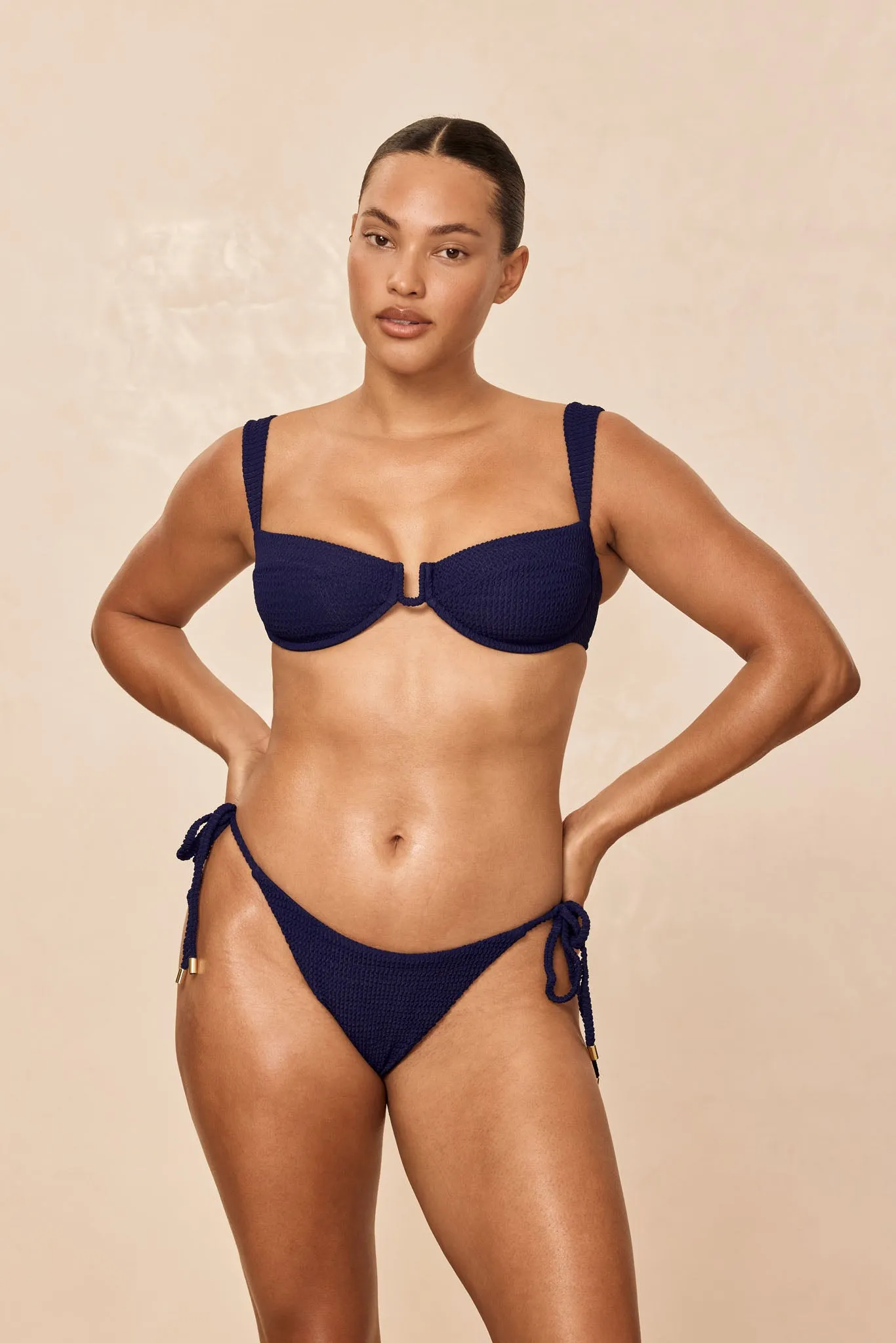 Cala Roja Top - Midnight Crinkle sold by Monday Swimwear product image thumbnail 3