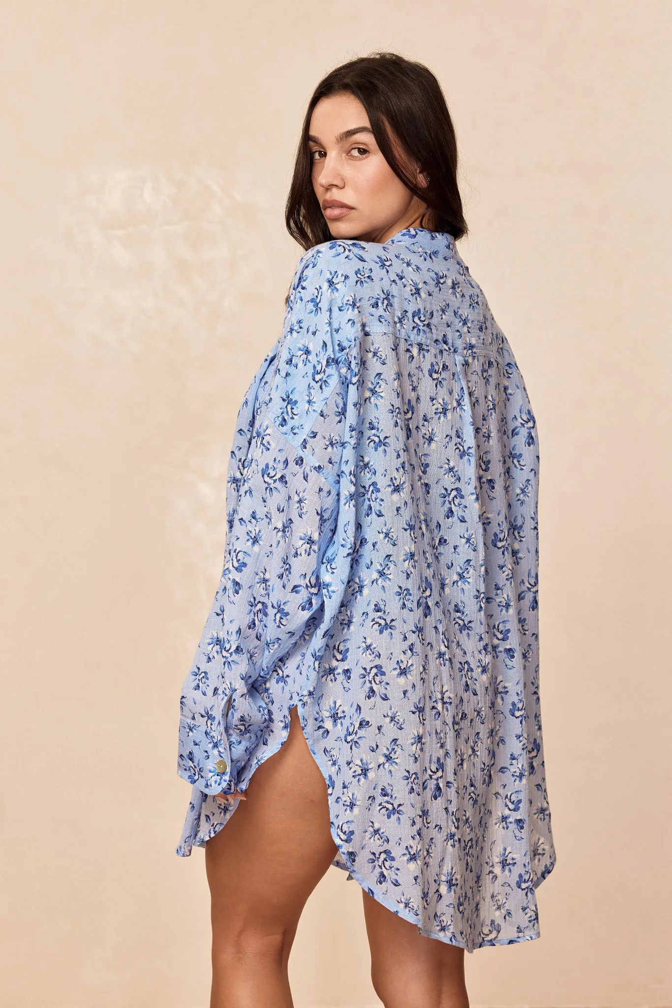 Barcelona Tunic - Isola Floral Crinkle sold by Monday Swimwear product image thumbnail 3