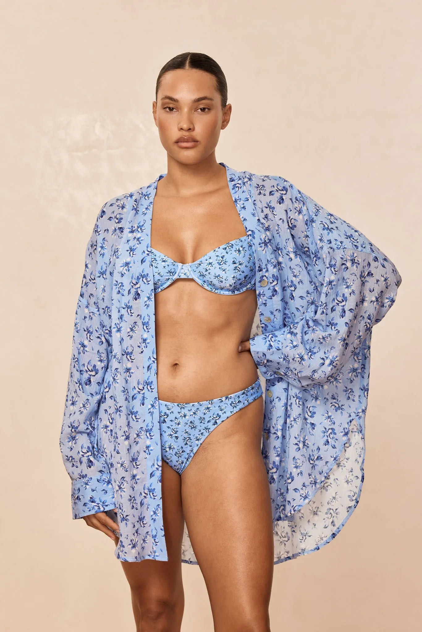Barcelona Tunic - Isola Floral Crinkle sold by Monday Swimwear product image thumbnail 4