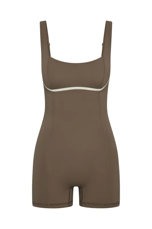 Zion Romper - Stone/Ivory Jersey made by Monday Swimwear