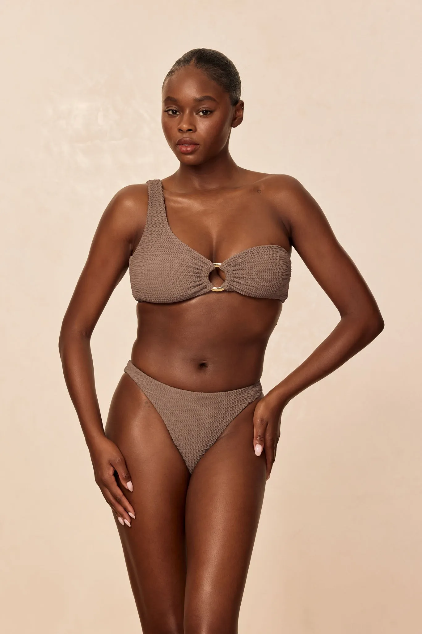 Antigua Top - Stone Crinkle sold by Monday Swimwear product image thumbnail 3
