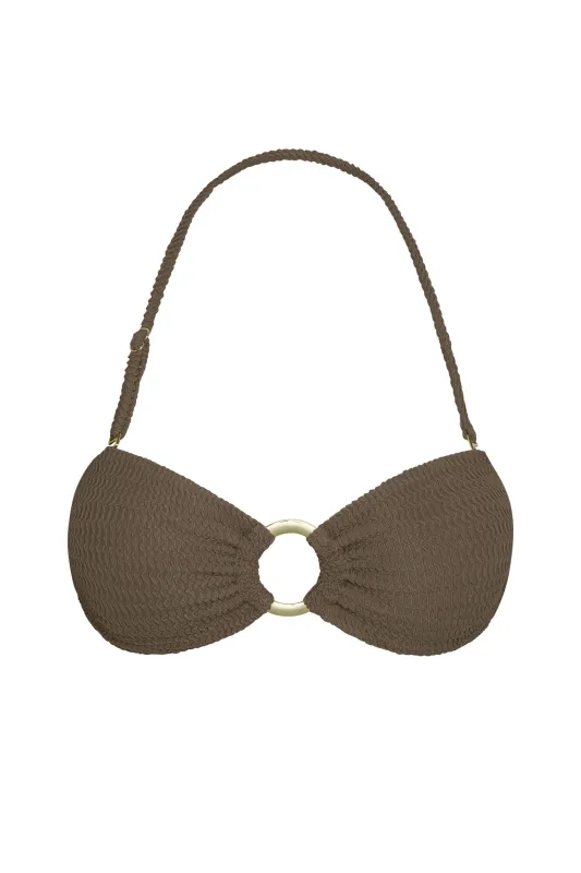 Costa Rica Top - Stone Crinkle made by Monday Swimwear