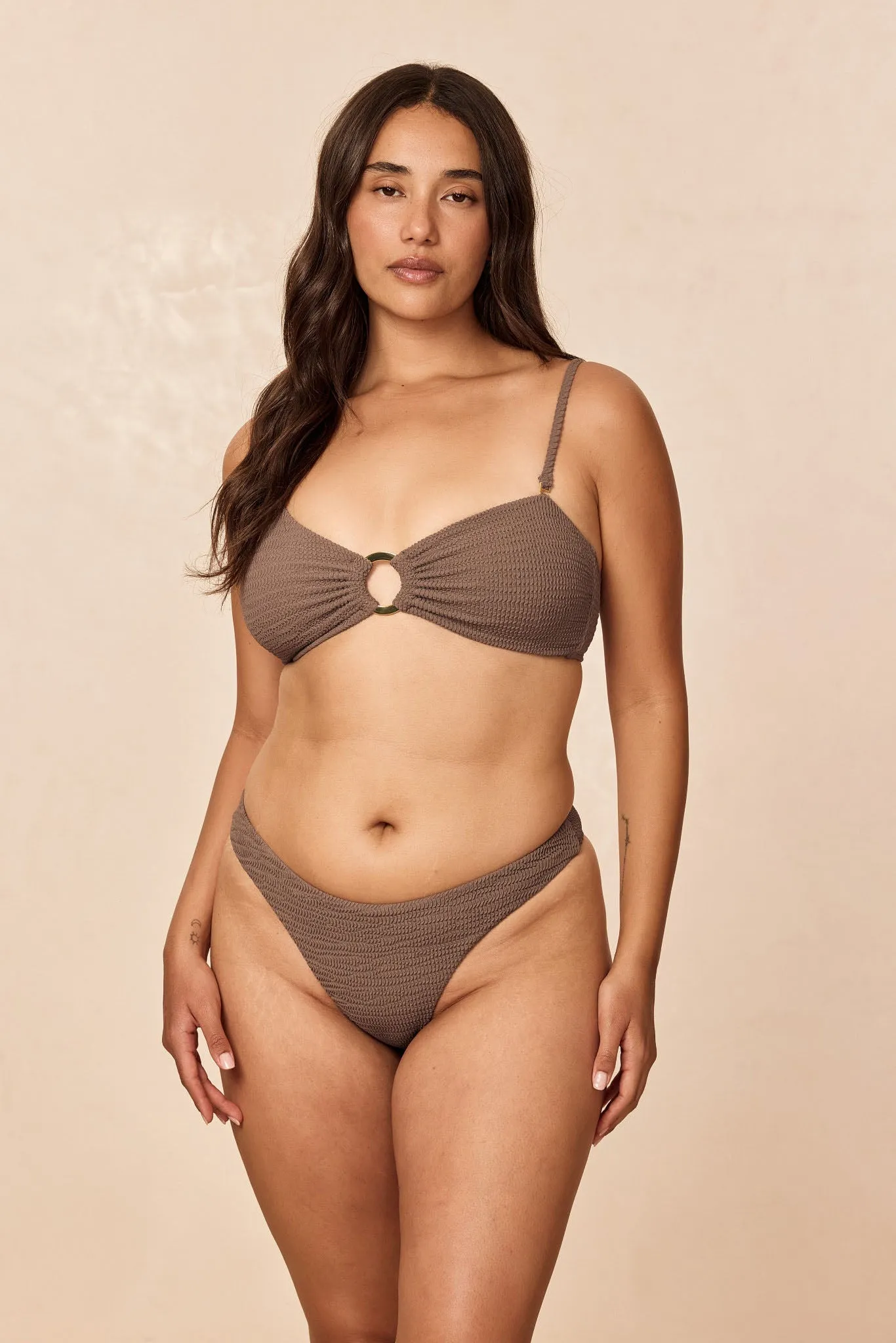 Costa Rica Top - Stone Crinkle sold by Monday Swimwear product image thumbnail 4