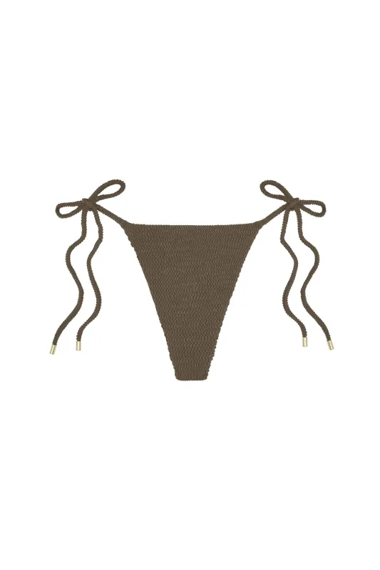 Taormina Bottom - Stone Crinkle made by Monday Swimwear