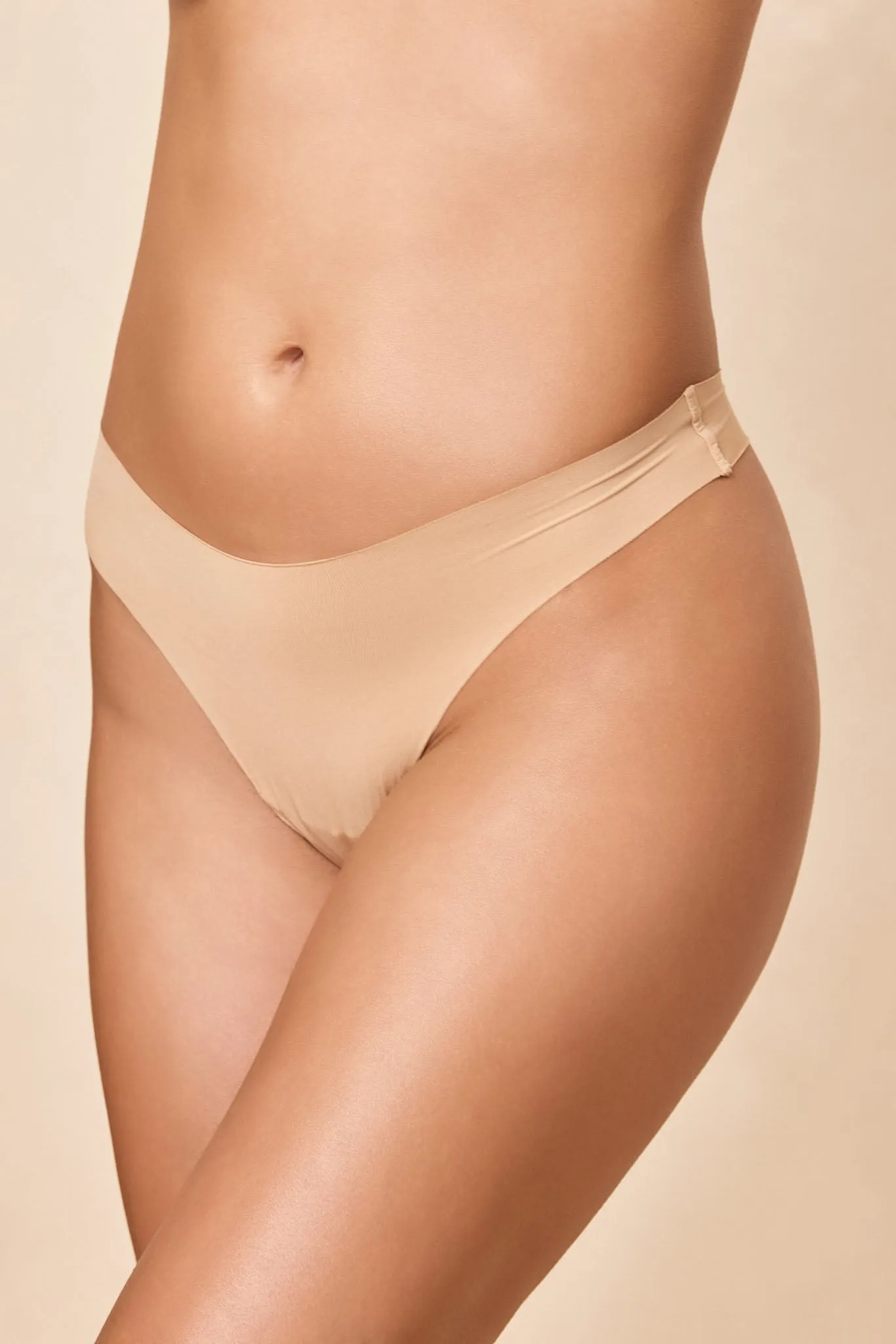 Monday Invisible Thong 3 Pack - Cashmere sold by Monday Swimwear product image thumbnail 2