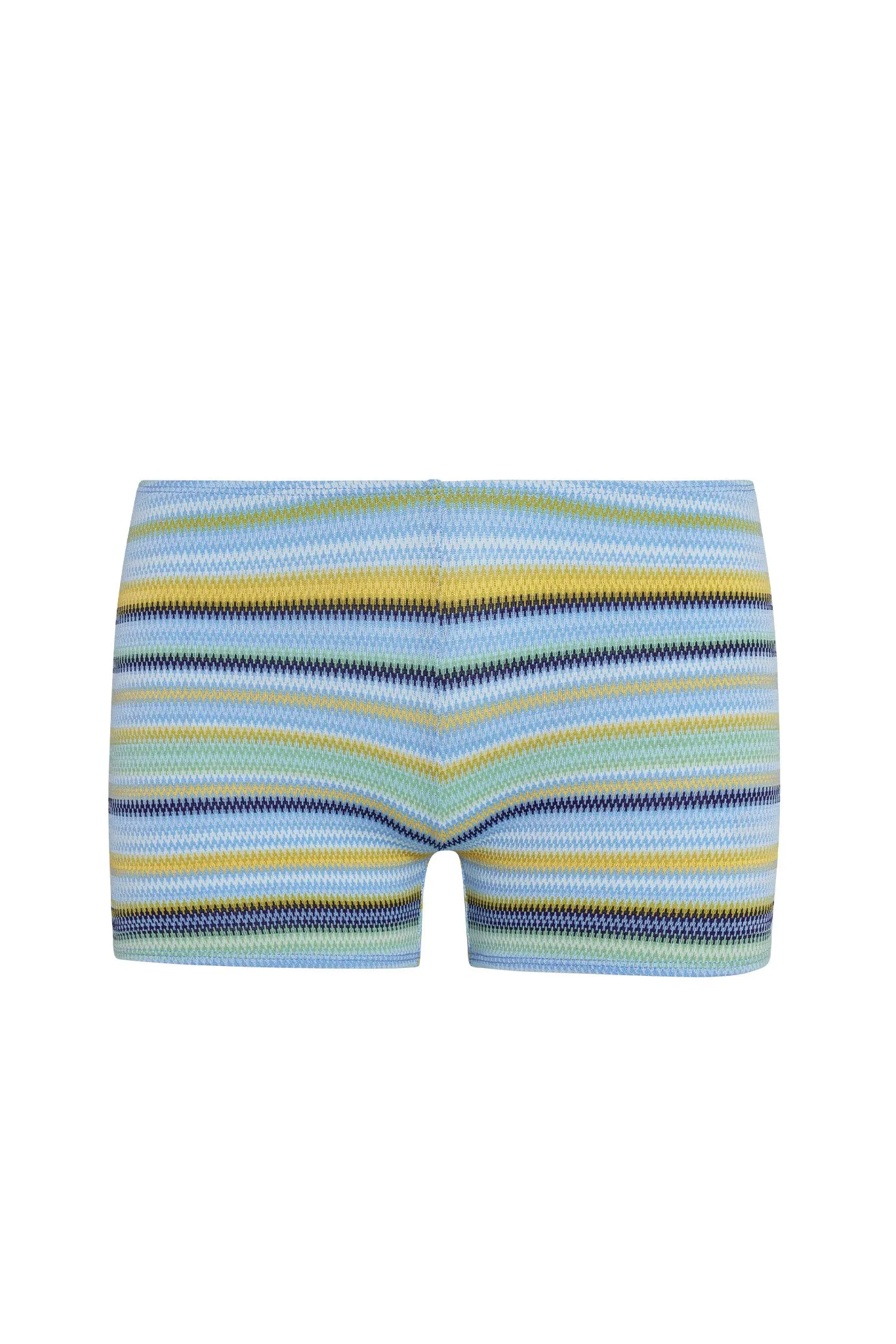Cali Shorts - Sardinia Stripe Azure sold by Monday Swimwear
