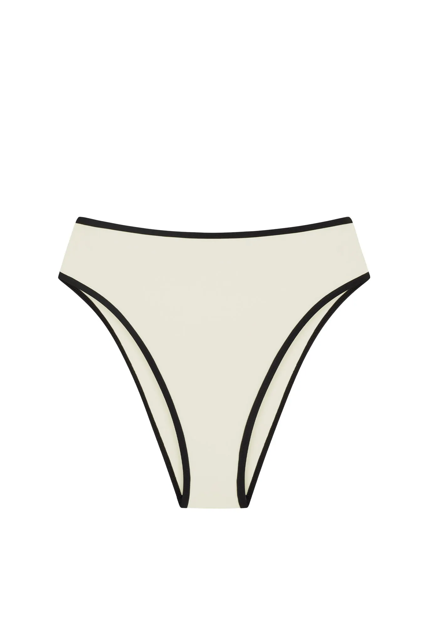 Ravello Bottom - Ivory/Black sold by Monday Swimwear