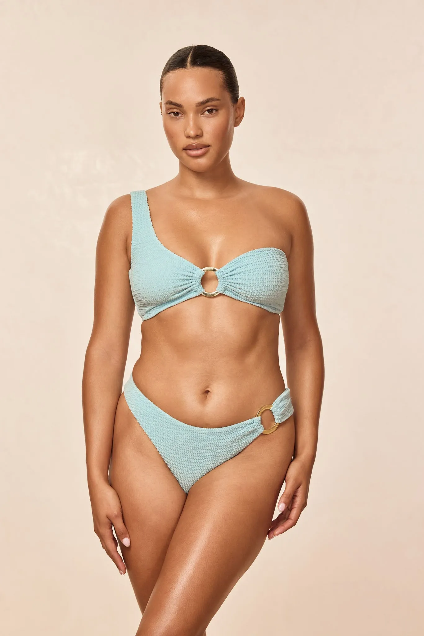 Antigua Top - Light Slate Crinkle sold by Monday Swimwear product image thumbnail 5