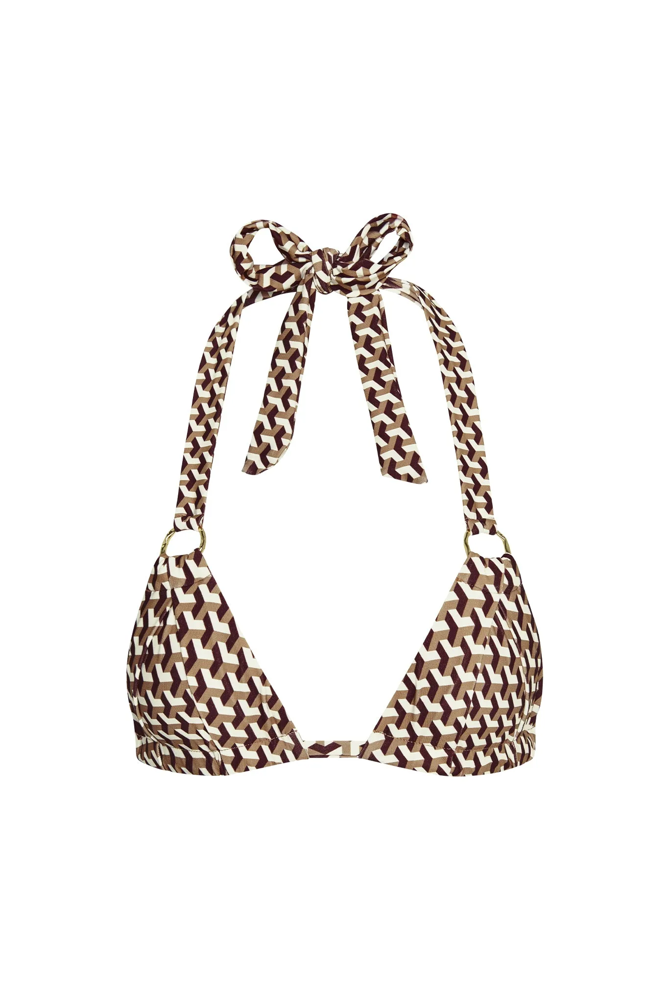 Bari Top - Husk Geo sold by Monday Swimwear