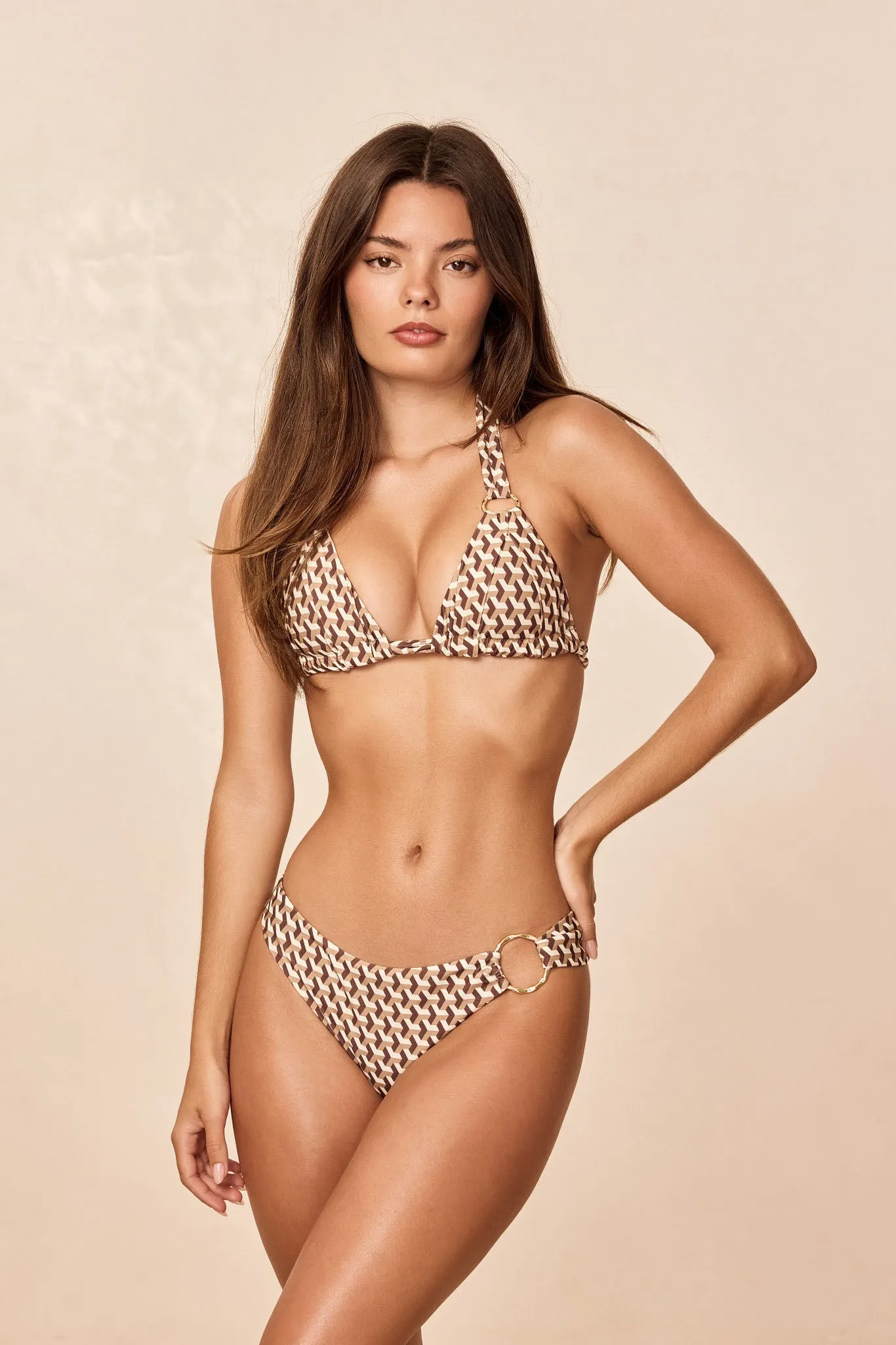Bari Top - Husk Geo sold by Monday Swimwear product image thumbnail 2