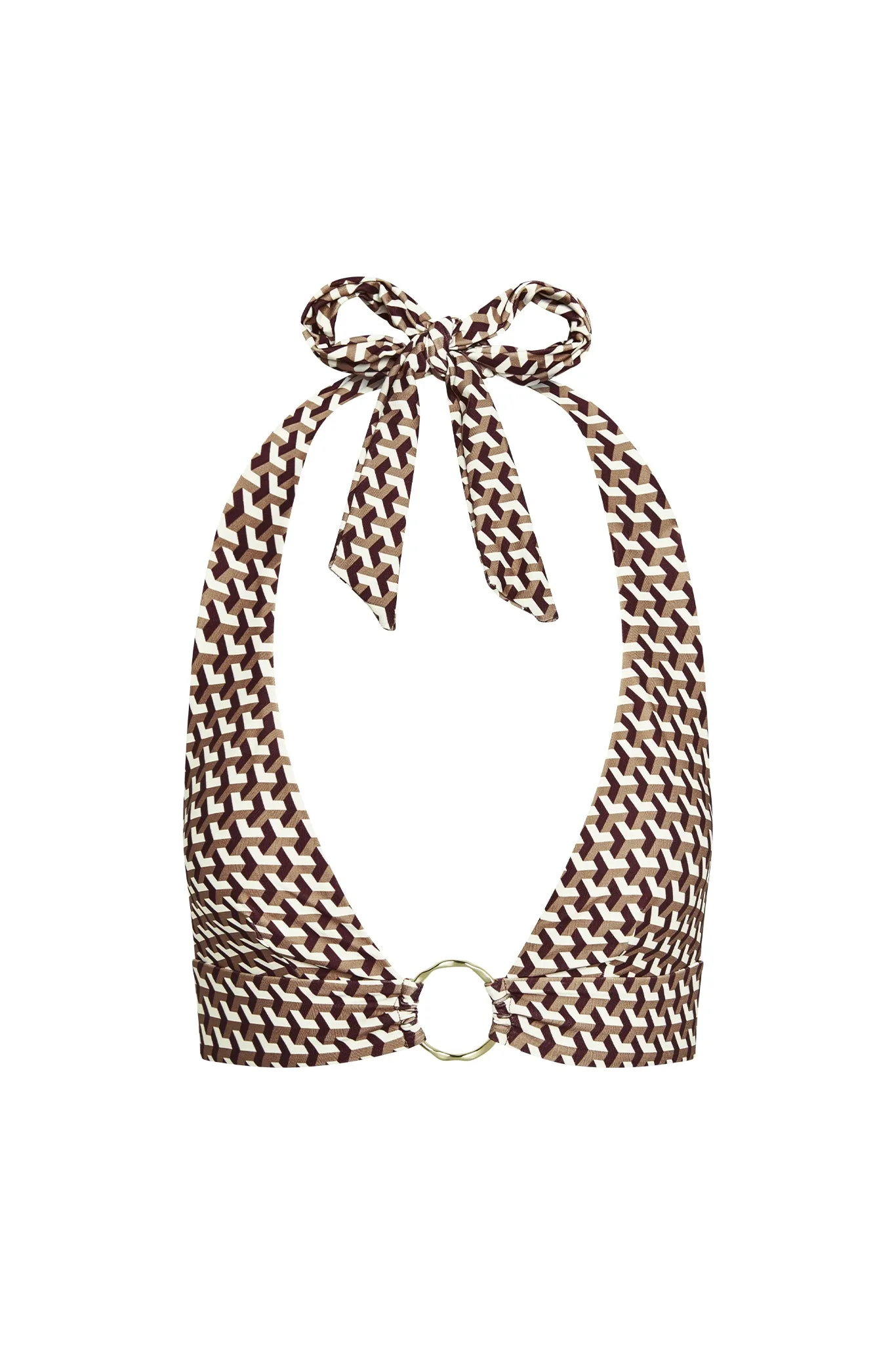Ibiza Top - Husk Geo sold by Monday Swimwear