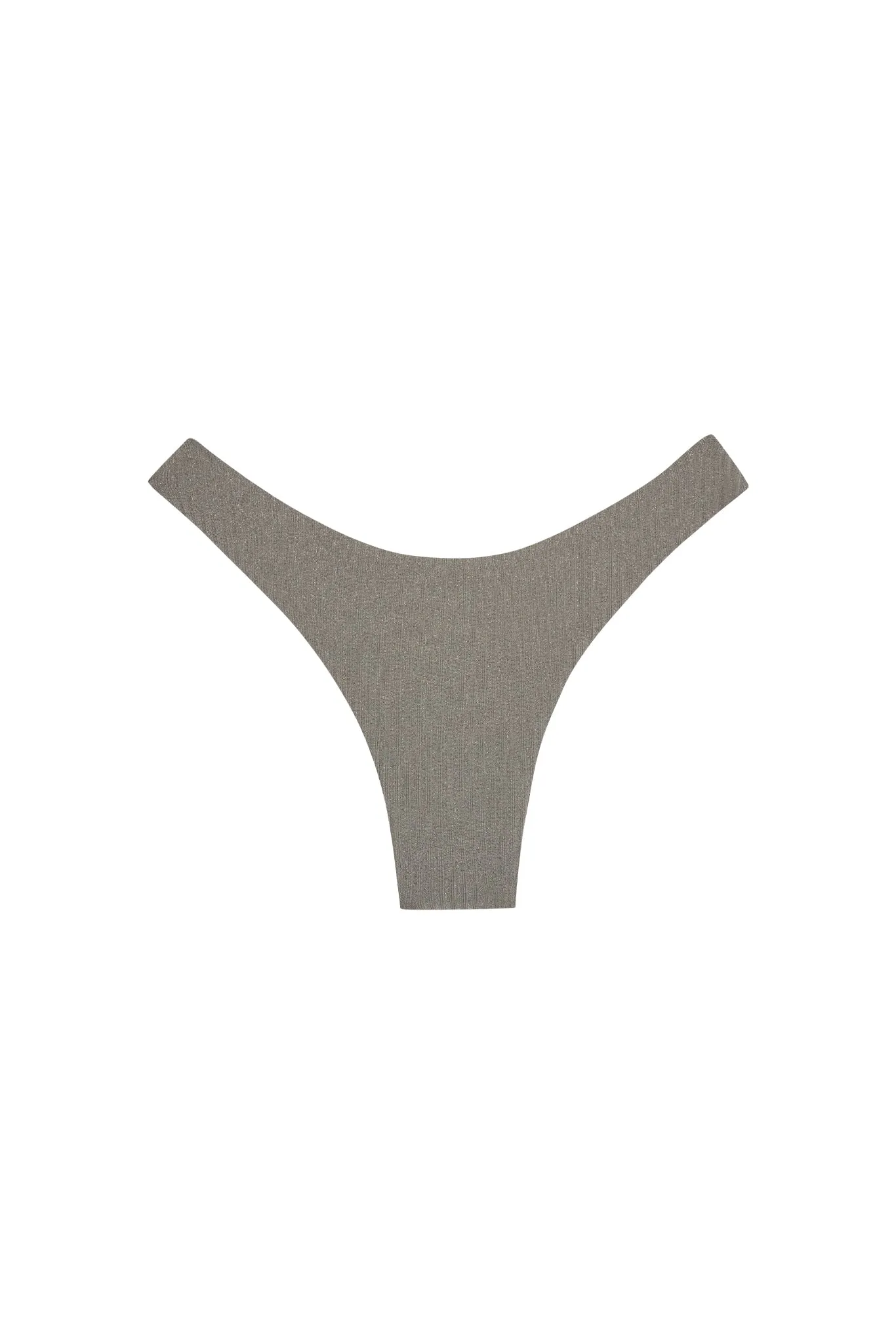 Byron Bottom - Steel Lurex Rib sold by Monday Swimwear