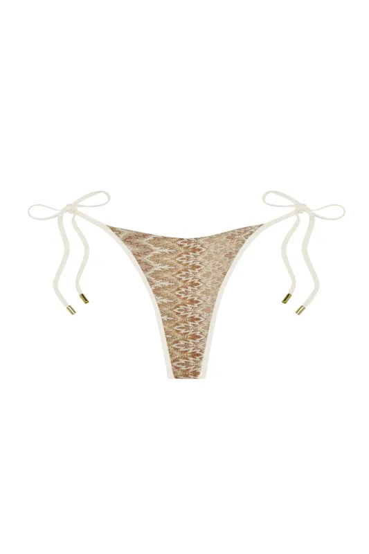 Palma Thong Color Block - Porto Cervo Gold made by Monday Swimwear