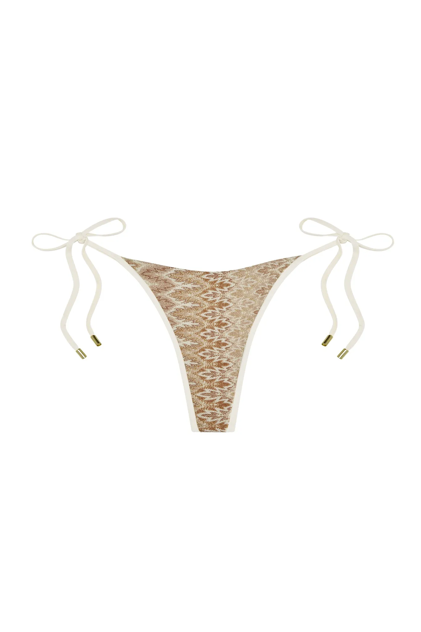 Palma Thong Color Block - Porto Cervo Gold sold by Monday Swimwear