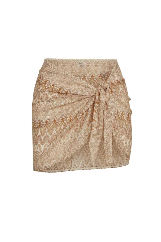 St. Barth’s Skirt - Porto Cervo Gold made by Monday Swimwear