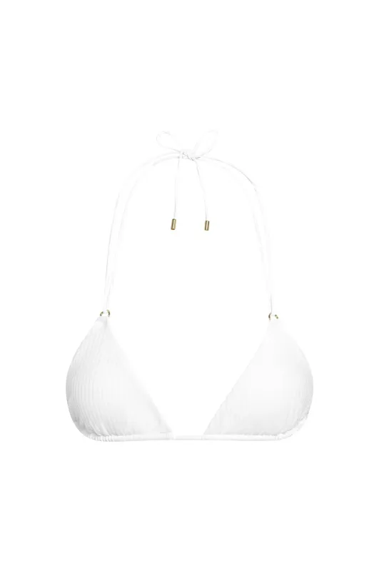 Hanalei Top - White Rib made by Monday Swimwear