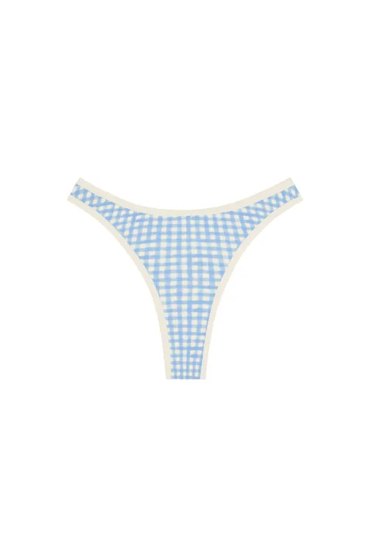 Somerset Bottom - Sky Gingham made by Monday Swimwear