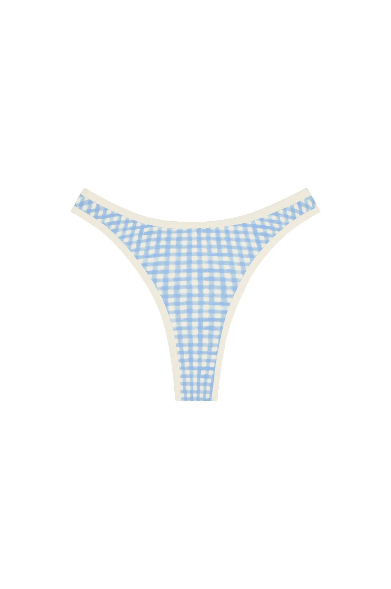 Somerset Bottom - Sky Gingham sold by Monday Swimwear