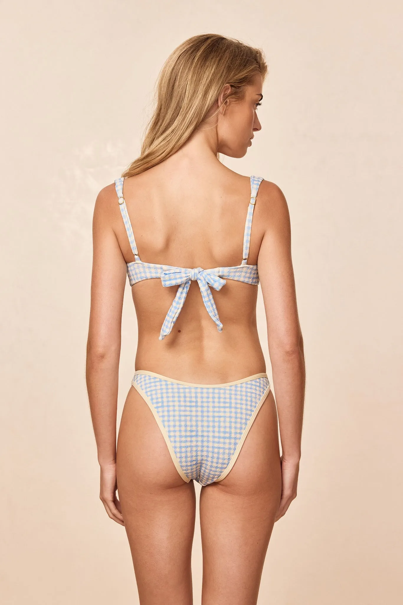 Somerset Bottom - Sky Gingham sold by Monday Swimwear product image thumbnail 4
