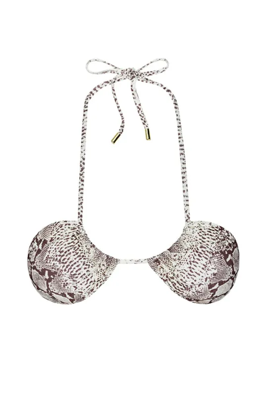 Copacabana Top - Snake sold by Monday Swimwear