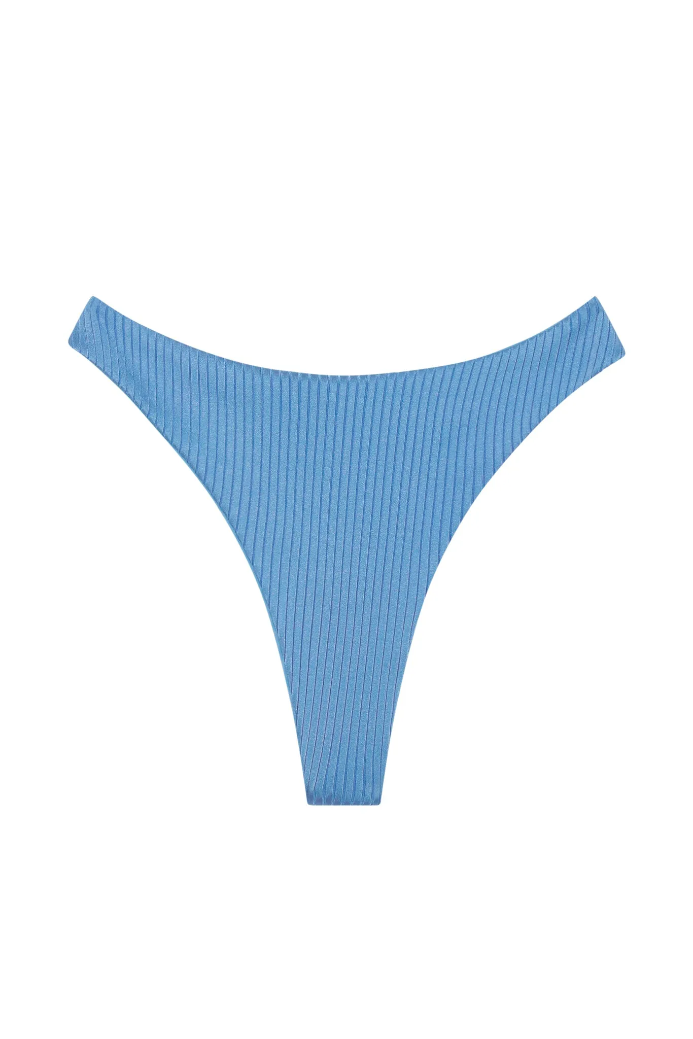 Capri Thong - Dream Blue Wide Rib sold by Monday Swimwear