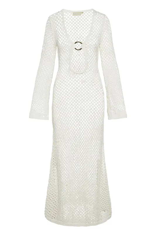 Montego Dress - White Crochet sold by Monday Swimwear