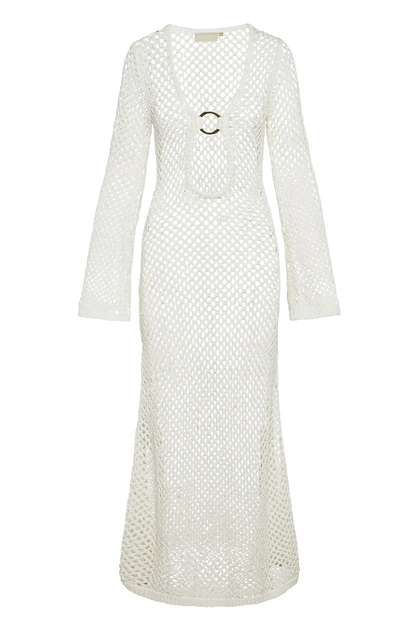 Montego Dress - White Crochet sold by Monday Swimwear