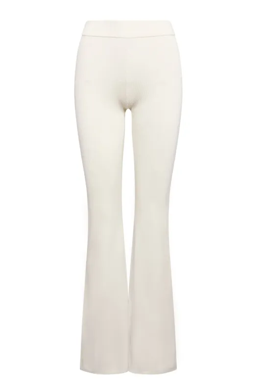 Oahu Pant - Ivory Thick Rib sold by Monday Swimwear