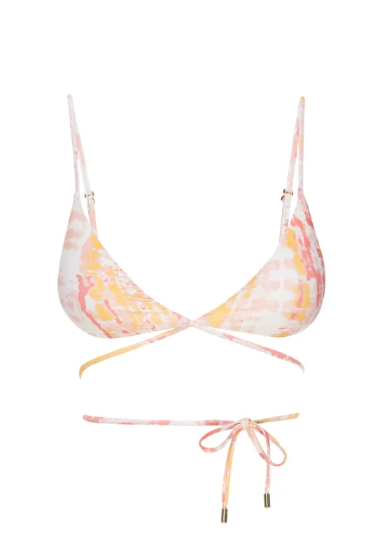 St. Martin Top - Sunset Tie Dye sold by Monday Swimwear