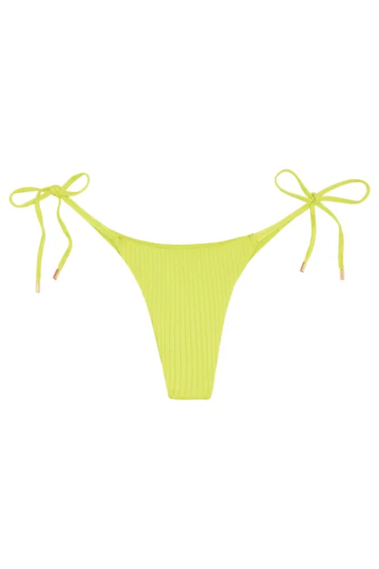 Palma Bottom - Zest Wide Rib sold by Monday Swimwear