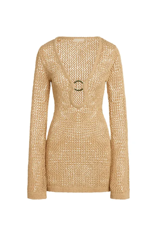 Montego Mini Dress - Raffia Crochet sold by Monday Swimwear