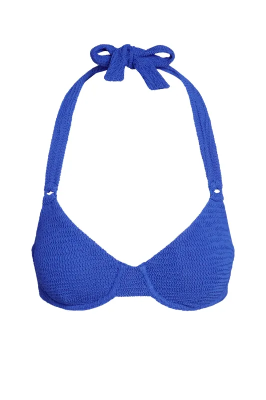 Honolulu Top - Cobalt Crinkle sold by Monday Swimwear
