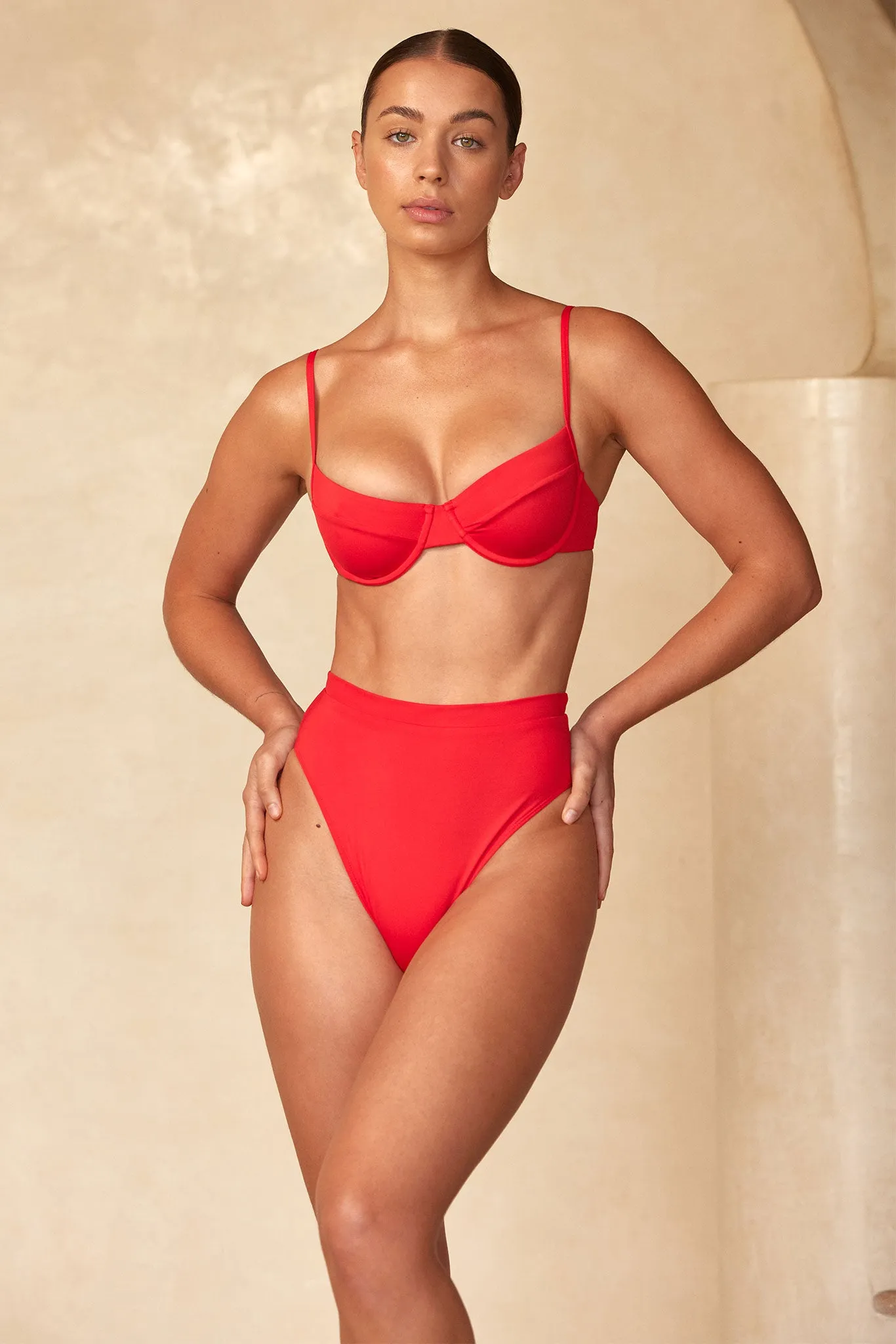 Riviera Bottom - Chili Pepper sold by Monday Swimwear product image thumbnail 2