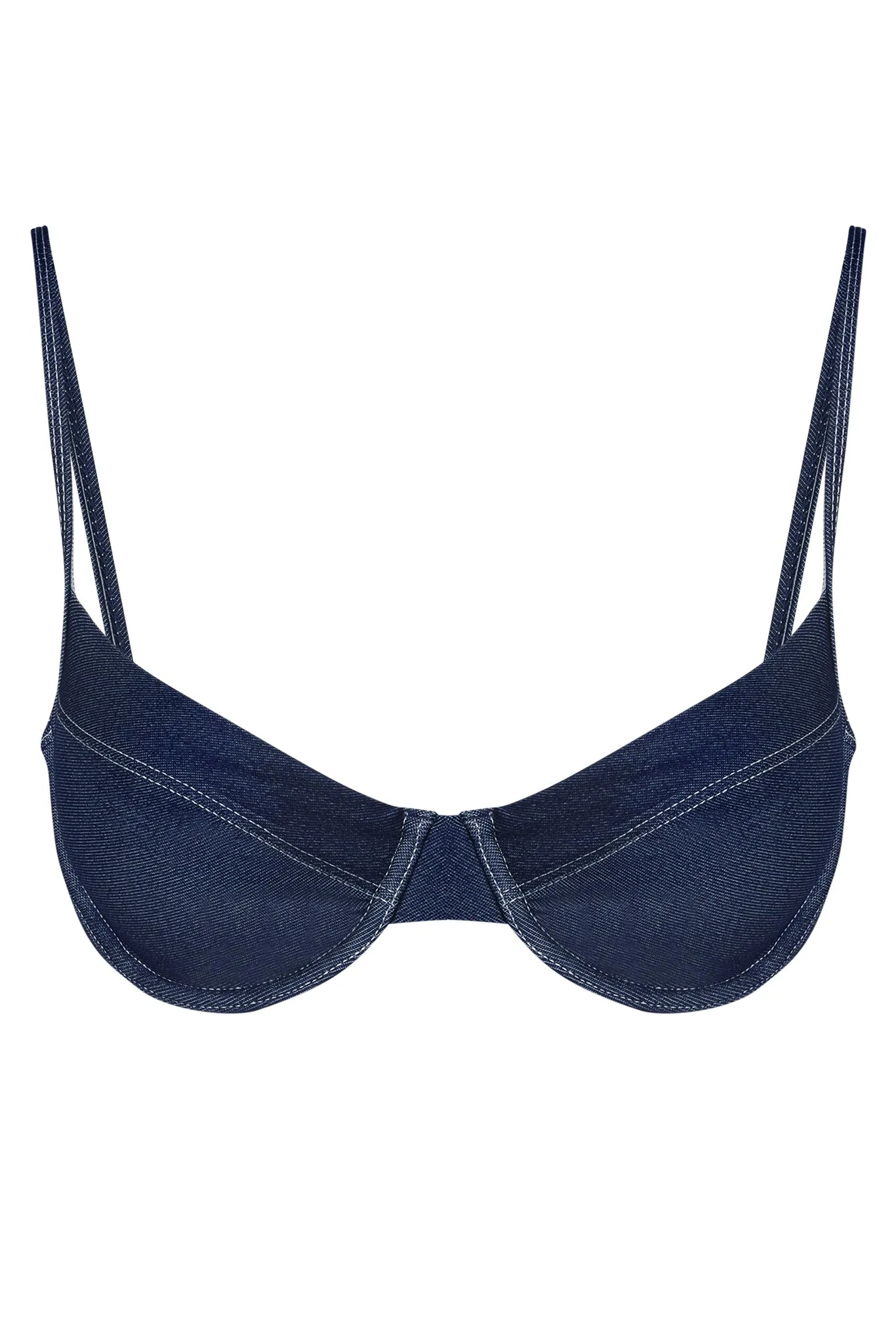 Maui Top - Blue Denim sold by Monday Swimwear