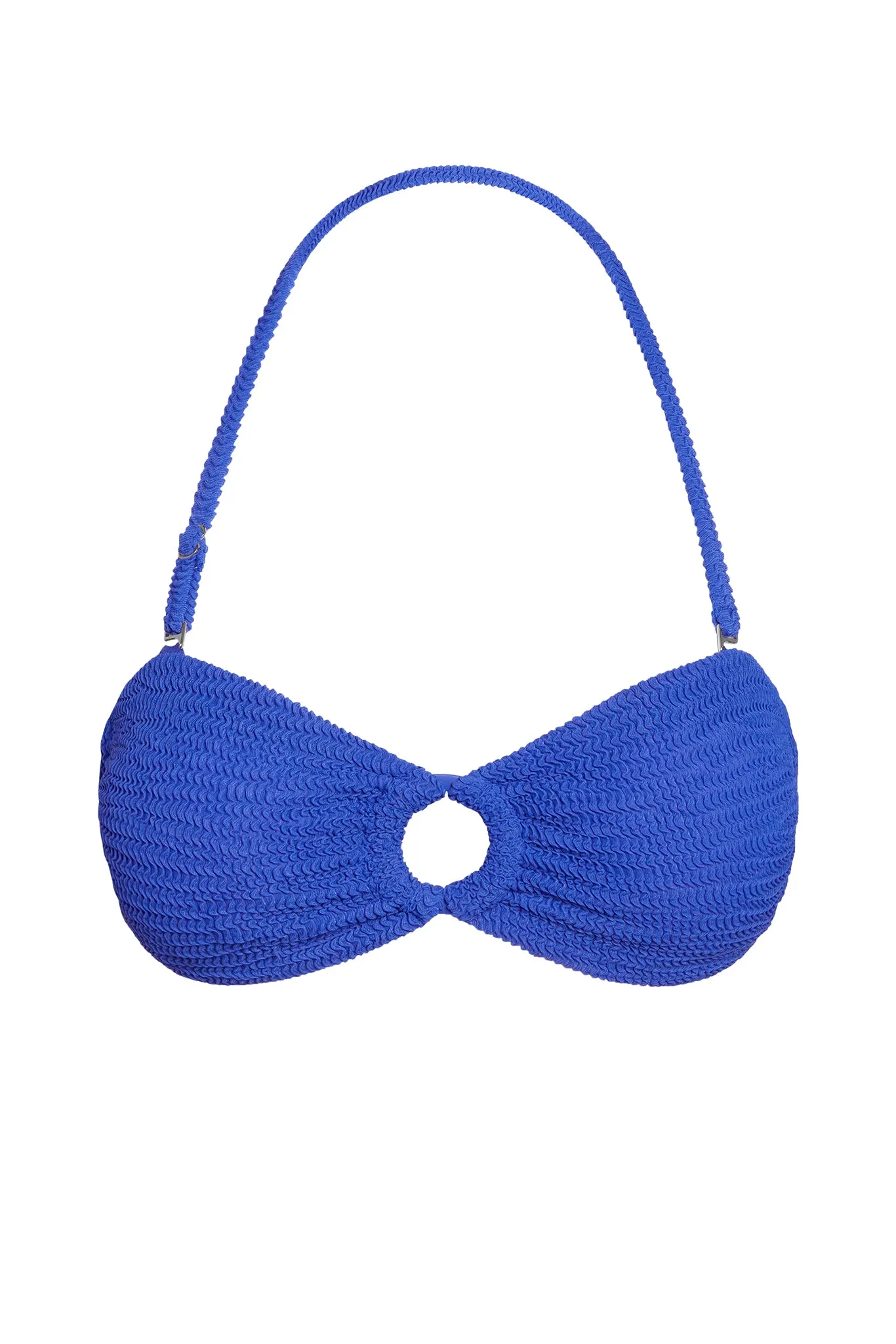 Costa Rica Top - Cobalt Crinkle sold by Monday Swimwear