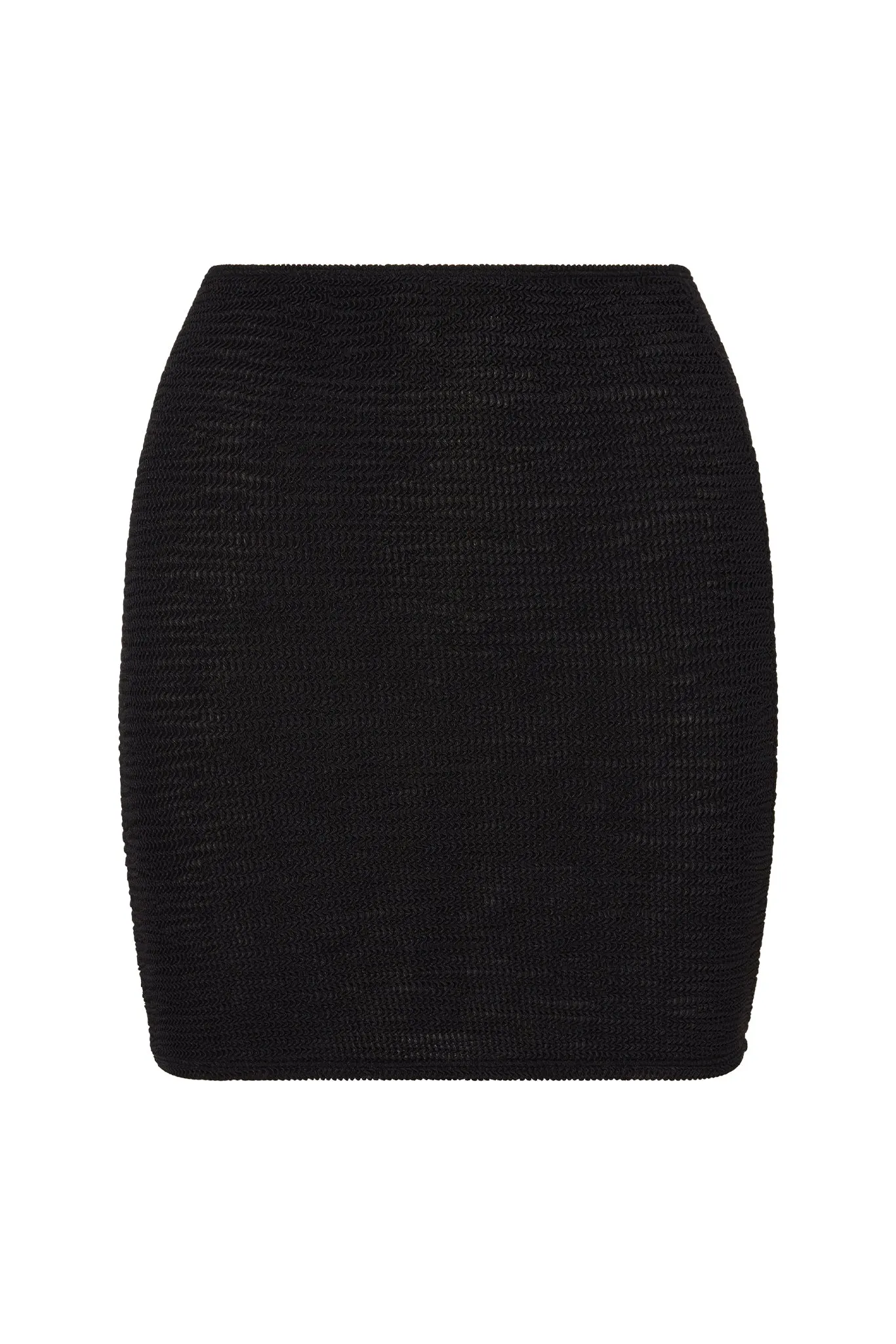 Cayman Skirt - Black Crinkle sold by Monday Swimwear