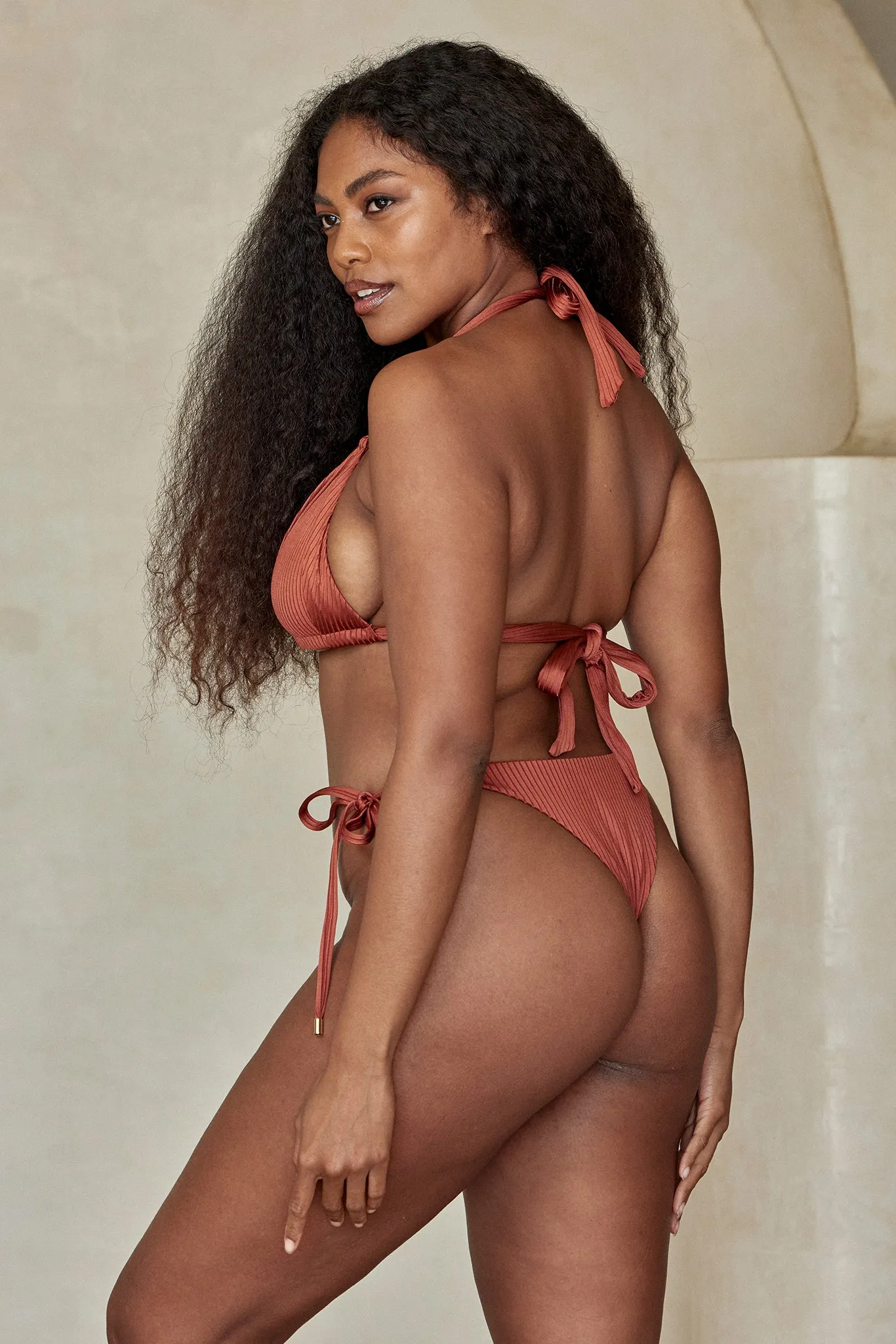 Morocco Top - Copper Wide Rib sold by Monday Swimwear product image thumbnail 4