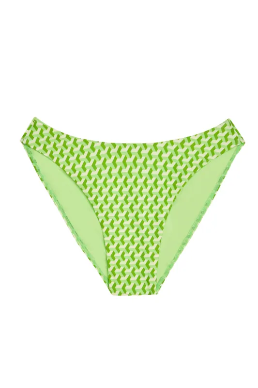 Seychelles Bottom - Cypress Geo (Modest Coverage) sold by Monday Swimwear