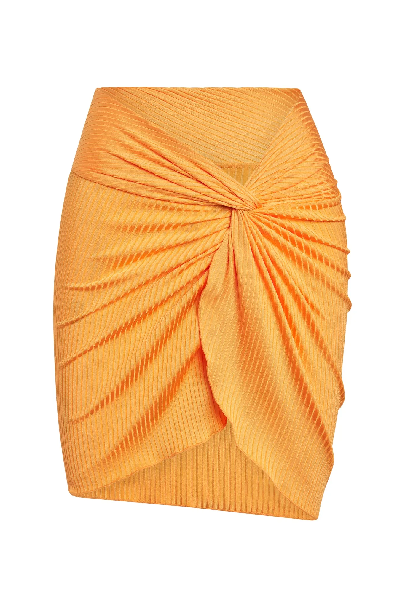 Andros Mini Sarong - Clementine Wide Rib sold by Monday Swimwear