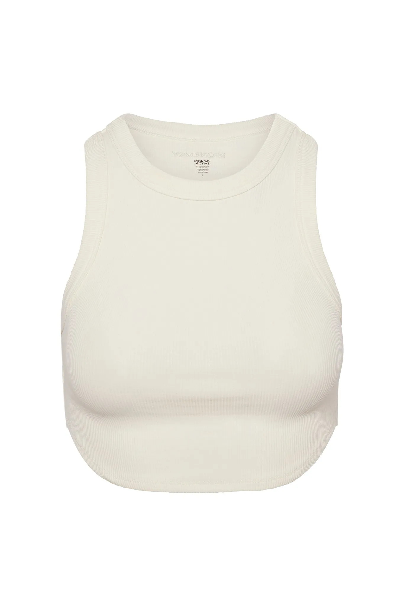 Everglades Tank - Ivory Thick Rib sold by Monday Swimwear