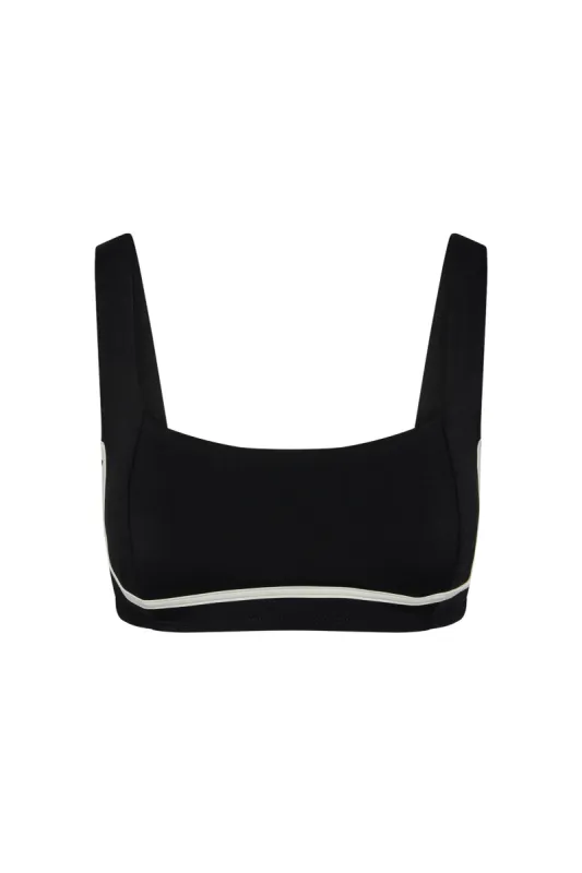 Zion Bra - Black/Ivory sold by Monday Swimwear