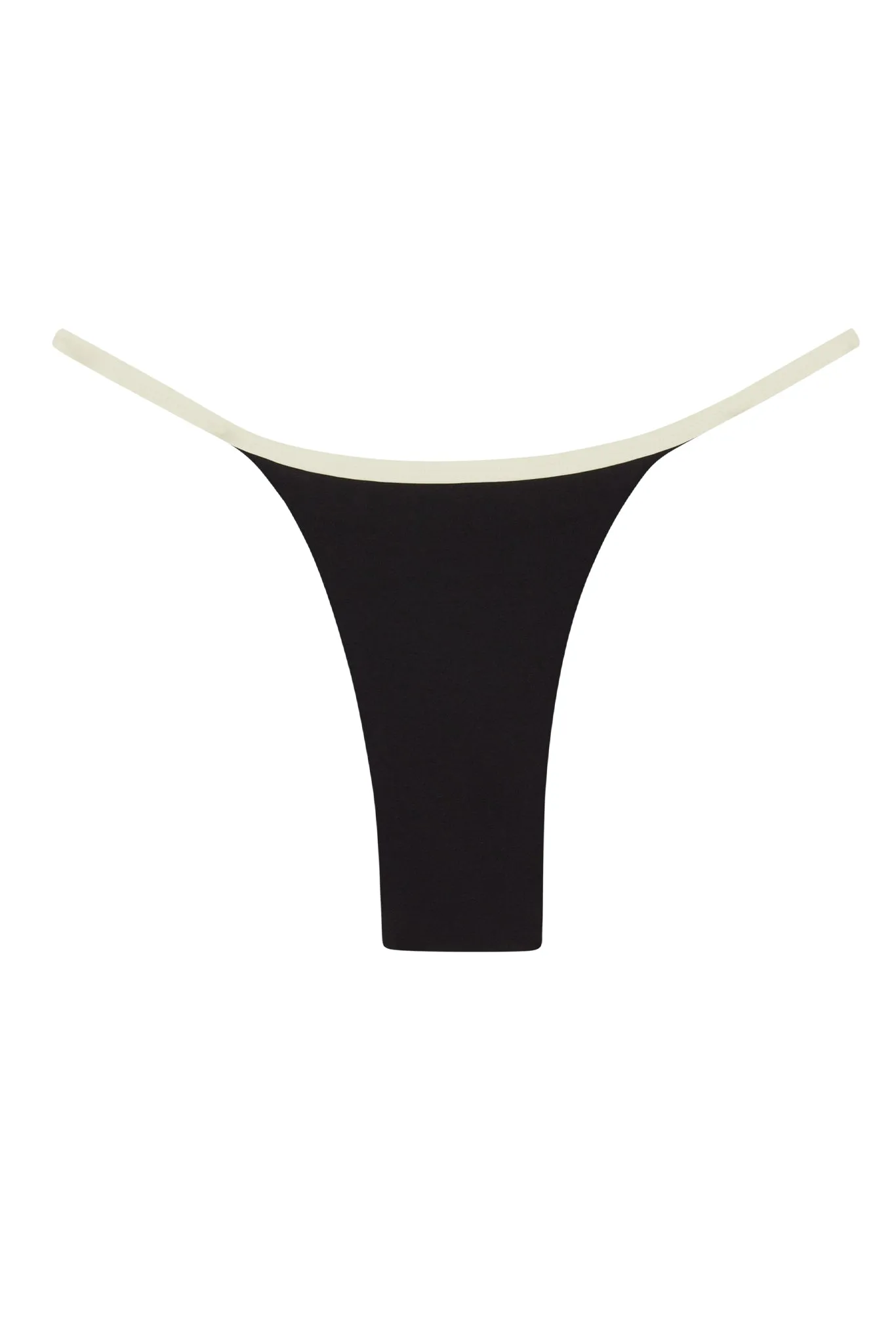 Kauai Bottom - Black/Ivory sold by Monday Swimwear